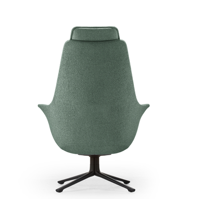Soft Fabric Supreme Visitor Chair Luxury Office Reclining Chair With Matching Ottoman