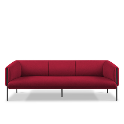 GRANDEUR Modern Office Furniture Sofa Three Seater Lounge Plush Cushioning