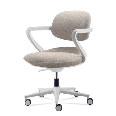 Compact Shell Shaped Modern Office Chairs With Wheels Contemporary Office Chair