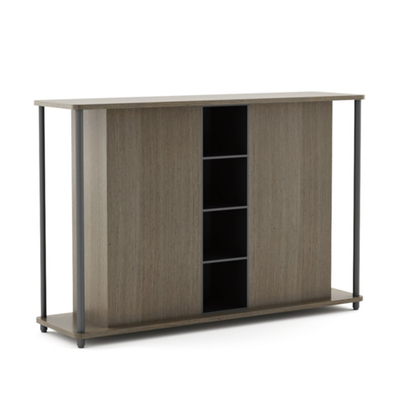 FLEX Sleek Finish Executive Desk Hutch Multi Purpose Shelving Storage Cabinet For Office Spaces