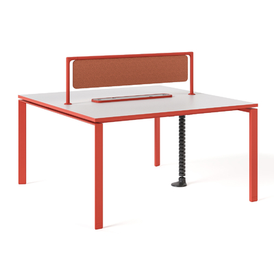 kaufen FLEX 2-Personen-Doppelseitige Arbeitsstation Computer-Arbeitsstation von Angesicht zu Angesicht für Teamkollaboration Rot online manufacture