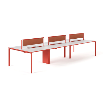 kaufen FLEX 8 Personen Büro Arbeitsplatz Schreibtisch Modernes Design mit integriertem Kabelmanagement Großer Schreibtisch online manufacture