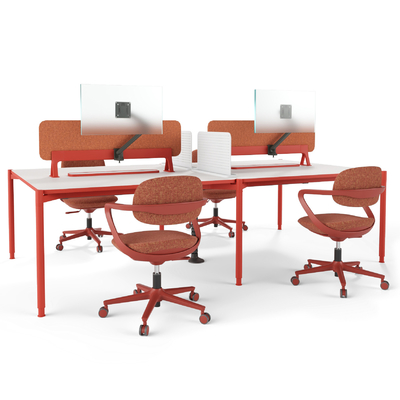 kaufen Flexible eigene Rechteckige 4 Personen Büro Arbeitsplatz Schreibtisch Schlankes Design zeitgenössisch online manufacture