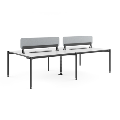 kaufen FLEX 4 Personen Doppelseitiges Büro Arbeitsplatz Schreibtisch Einstellhöhe mit schlanker, leichter Holzfläche online manufacture