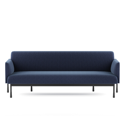 kaufen Weichgewebe Moderne Bürosofa Drei-Sitzer-Sofa RAL Farbe mit robusten Metallbeinen online manufacture