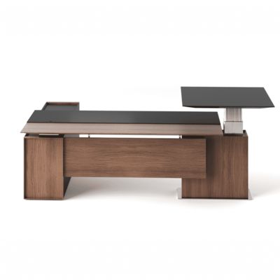 kaufen Executive Office Desk Electric Height Adjustable Standing Desk Modern Ergonomic Leather Manager Table Capri T online manufacture