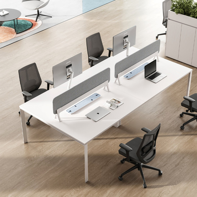 Qualität MC3.0 Büro-Arbeitsplatz Schreibtisch 4 Personen Schreibtisch Modernes Design mit Schreibtischbildschirm usine