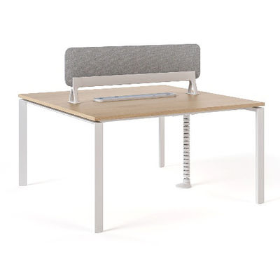 Zwei-Person-Doppelseitige Arbeitsstation Mitarbeiter-Schreibtisch mit Kabel-Management-Bildschirm Moderner Stil